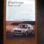 1984 Volkswagen advertisement page, VW Rabbit