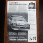 1983 CARROLL SHELBY DODGE CHARGER ***ORIGINAL AD***