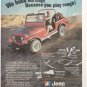 1978 Jeep CJ Truck Magazine Advertisement