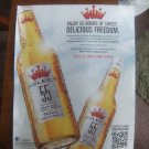Budweiser Select 55 Beer Magazine Advertisement