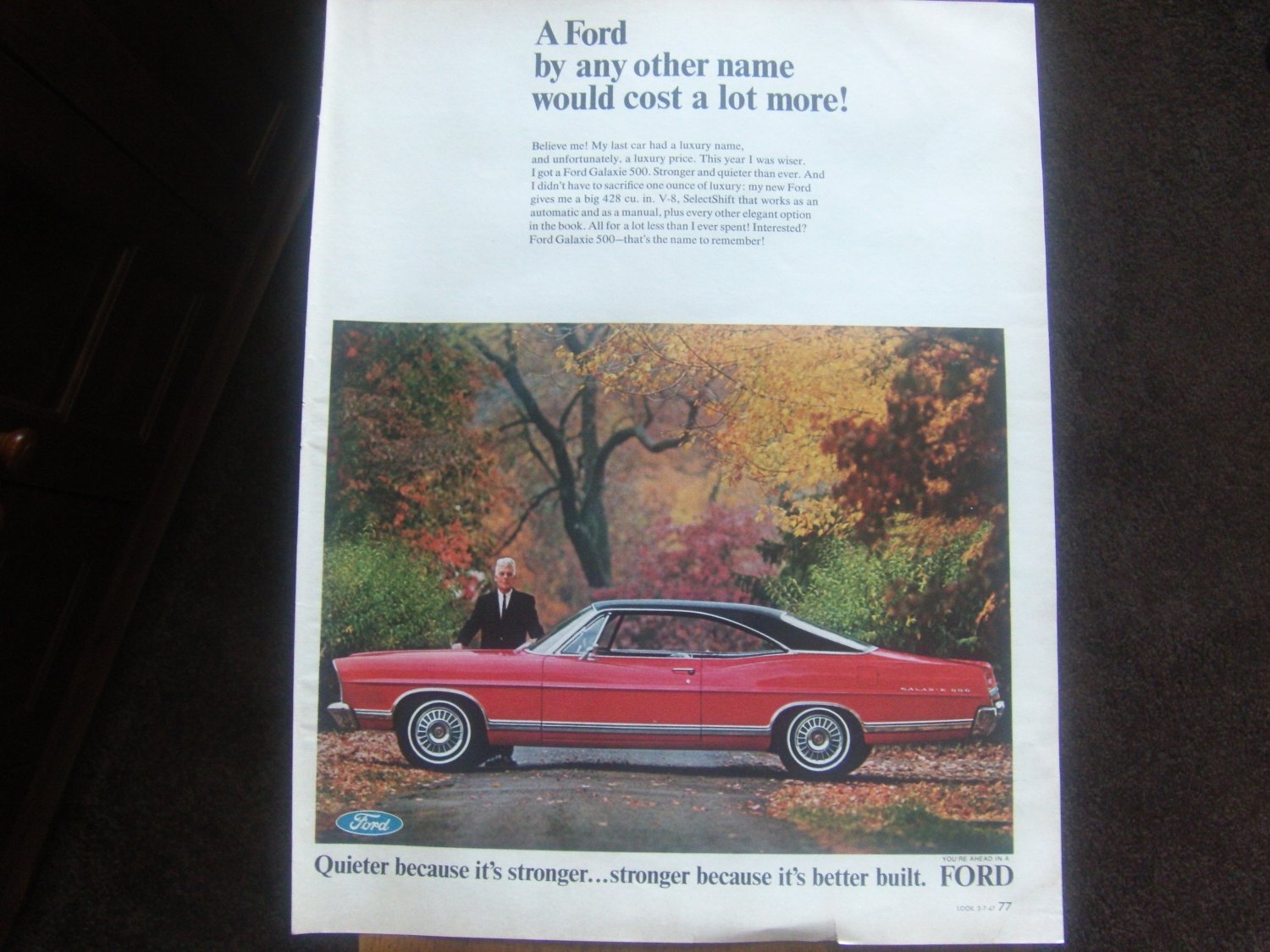 Official ford magazine advertisement 1967