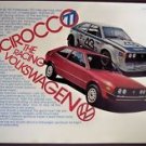Volkswagen Scirocco Sportscar vintage 1977 Ad
