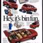 1998 Red Dodge Durango SUV Truck It's Bin Fun Print Ad