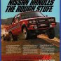 1984 Magazine Ad #9118 Nissan 4x4 Pickup Truck Drives Off Road in Desert