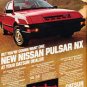 1983 Nissan Pulsar NX - Datsun red - Classic Vintage Advertisement Ad