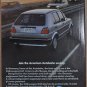 1987 VOLKSWAGEN GOLF advertisement, VW Golf GL, American Autobahn