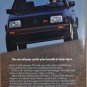 1987 VOLKSWAGEN GTI advertisement, VW GTI, black with red trim