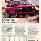 1987 Mitsubishi Mighty Max Truck - Original Car Advertisement Print Ad