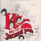 SHAKE YOUR BOOTY–KC & THE SUNSHINE BAND-WORDS & Vintage SHEET MUSIC-1976