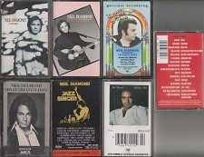 NEIL DIAMOND JAZZ SINGER, SEPTEMBER MORN , CLASSICS & MORE CASSETTE LOT (7)