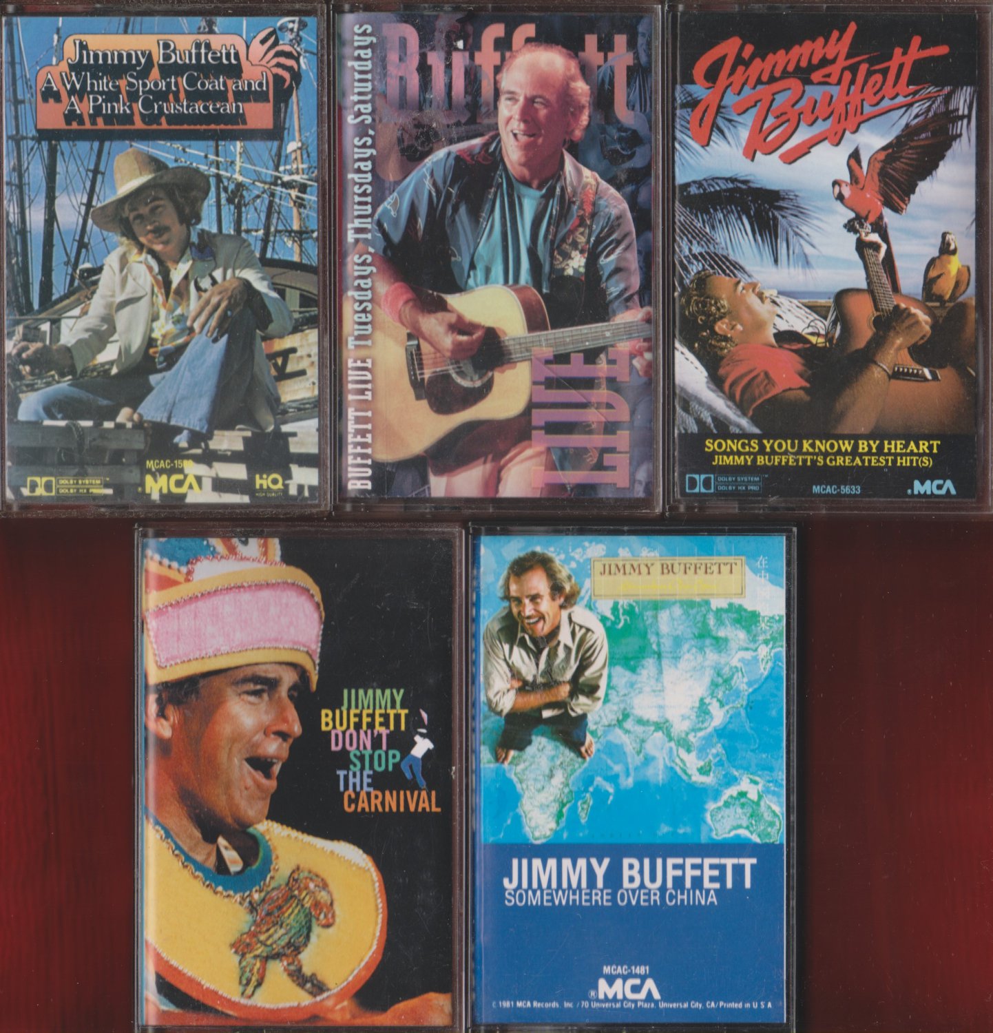 Jimmy Buffett Cassette Lot (5)