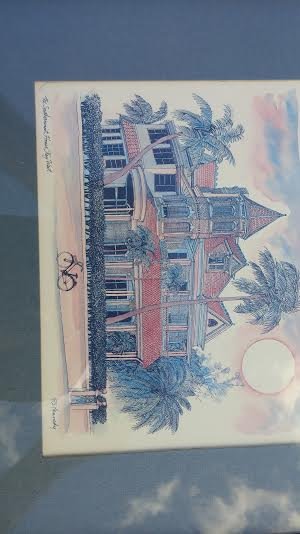 The Southernmost House Print Key West R E Kennedy 6 X 8