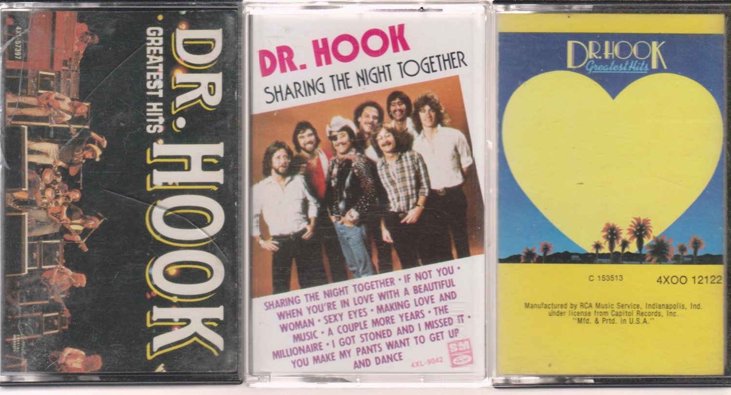 Greatest Hits & SHARING THE NIGHT TOGETHER by Dr. Hook CASSETTES LOT