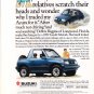 1992 Suzuki advertisement, SUZUKI SIDEKICK 4x4, Florida, driving on beach