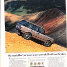 1992 AD LAND ROVER RANGE ROVER "DOWNHILL WITHOUT BRAKES"