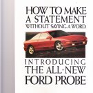 ford probe 1992 magazine advertisement how to make a statement