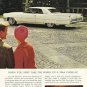 1964 Cadillac Coupe DeVille white car photo vintage print Ad