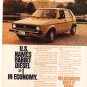 VW Magazine Advertisement Rabbit Magazine Advertisement