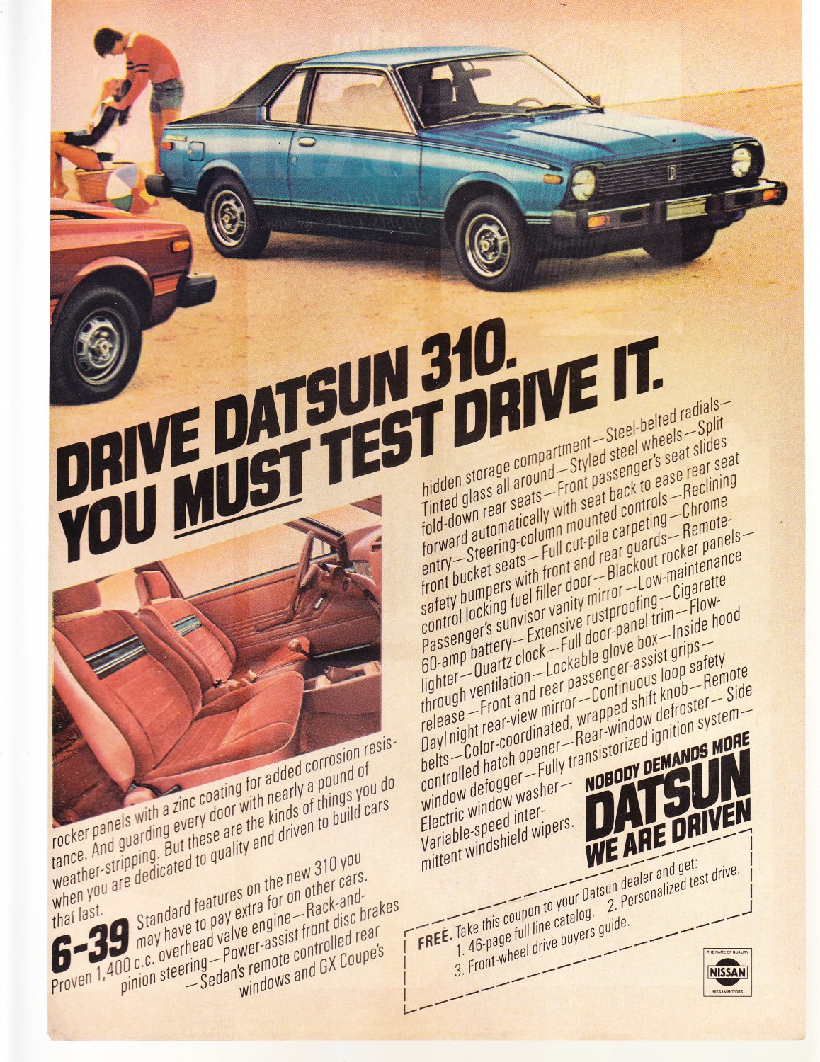Datsun 310 Vintage Magazine Advertisement