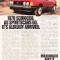 VW Scirocco Vintage Magazine Advertisement 1979