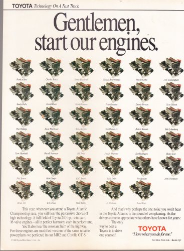Toyota Start Your Engines Magazine Ad