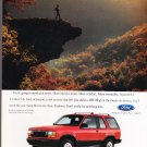 Ford Explorer AD Vintage Magazine Advertisement