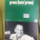 Green (bein Green) Frank Sinatra Vintage Sheet Music