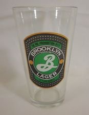 brooklyn lager pre-prohibition brewing pint beer glass
