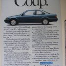 1988 Honda Accord Coup Coupe Original Advertisement
