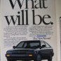 Magazine Print Ad: 1986 Honda Accord LXi 4-Door Sedan,"What Will Be.It Will Be New"