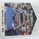 Ford Bug Killers Quality is Job 1 Vintage 1982 Print Ad