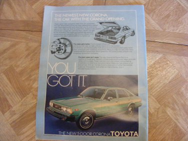 1979 Toyota Corona Ad - Car With the Grand Opening