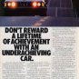 BMW 733i ad "Don't reward a lifetime of achievement with an underachieving car."  BMW vint