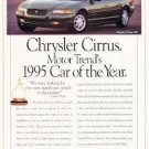 1995 CHRYSLER Cirrus Vintage Original Print AD