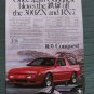 1989 Chrysler Mitsubishi Conquest - blows off - Vintage Advertisement Ad