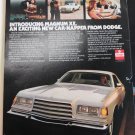 1977 Advertisement Dodge Magnum XE 77 Luxury White Muscle Classic Car