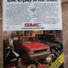 1985 GMC S-15 Club Coupe Pickup Ad - Play in the Mud