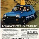 Vintage 1981 Magazine Ad Renault Le Car Le Gas Goes Slowly