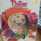 1994 PHILADELPHIA PHILLIES YEARBOOK WITH NATIONAL LEAGUE CHAMPIONS RING ON COVER