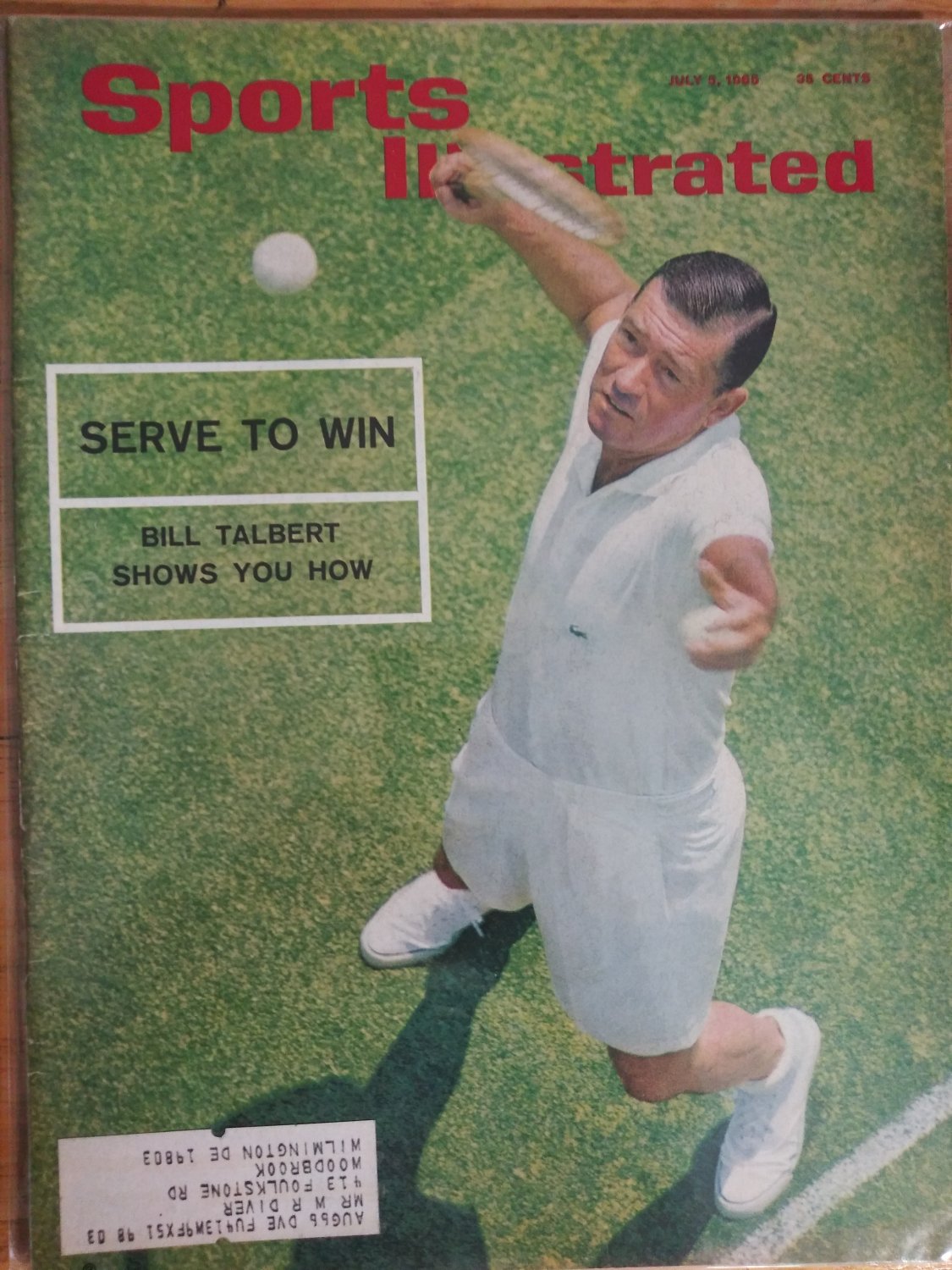 Sports Illustrated July 5, 1965 Serve to Win Bill Talbert Shows You How