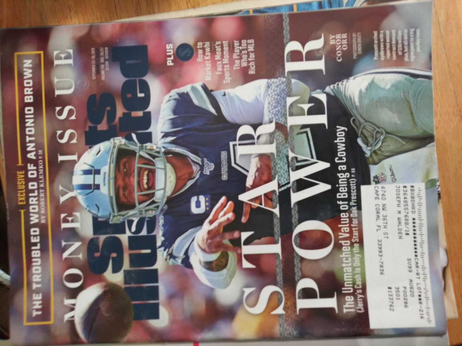 Sports Illustrated Magazine September Dak Prescott