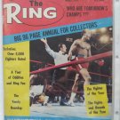RING March 1974 cover: George Foreman, Joe Frazier & Arthur Mercante