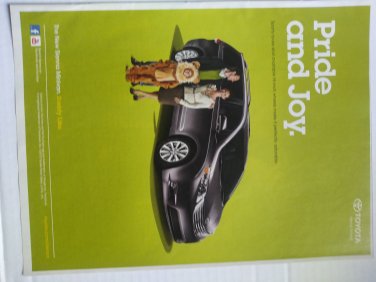 Toyota Sienna minivan 2010 print ad