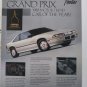 Magazine Print ad: 1988 Pontiac Grand Prix SE White, "We Build Excitement"