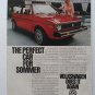 1981 Elke Sommer-VW Rabbit Red Convertible-Volkswagen-Original Magazine Ad