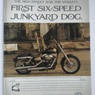 Harley Davidson Dyna Junkyard Dog Original Print Ad-8.5 x 11"