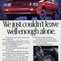 1988 Vintage Advertisement Hyundai Excel GS Red Well Enough Alone