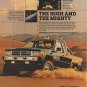 Vintage 1987 Toyota 4x4 Turbo Pickup Truck Original Magazine Print Advertisement