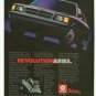 1985 DODGE Aries K Vintage Original Print Advertisement Chrysler black 2-door