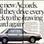 1982 HONDA ACCORD vintage magazine advertisement